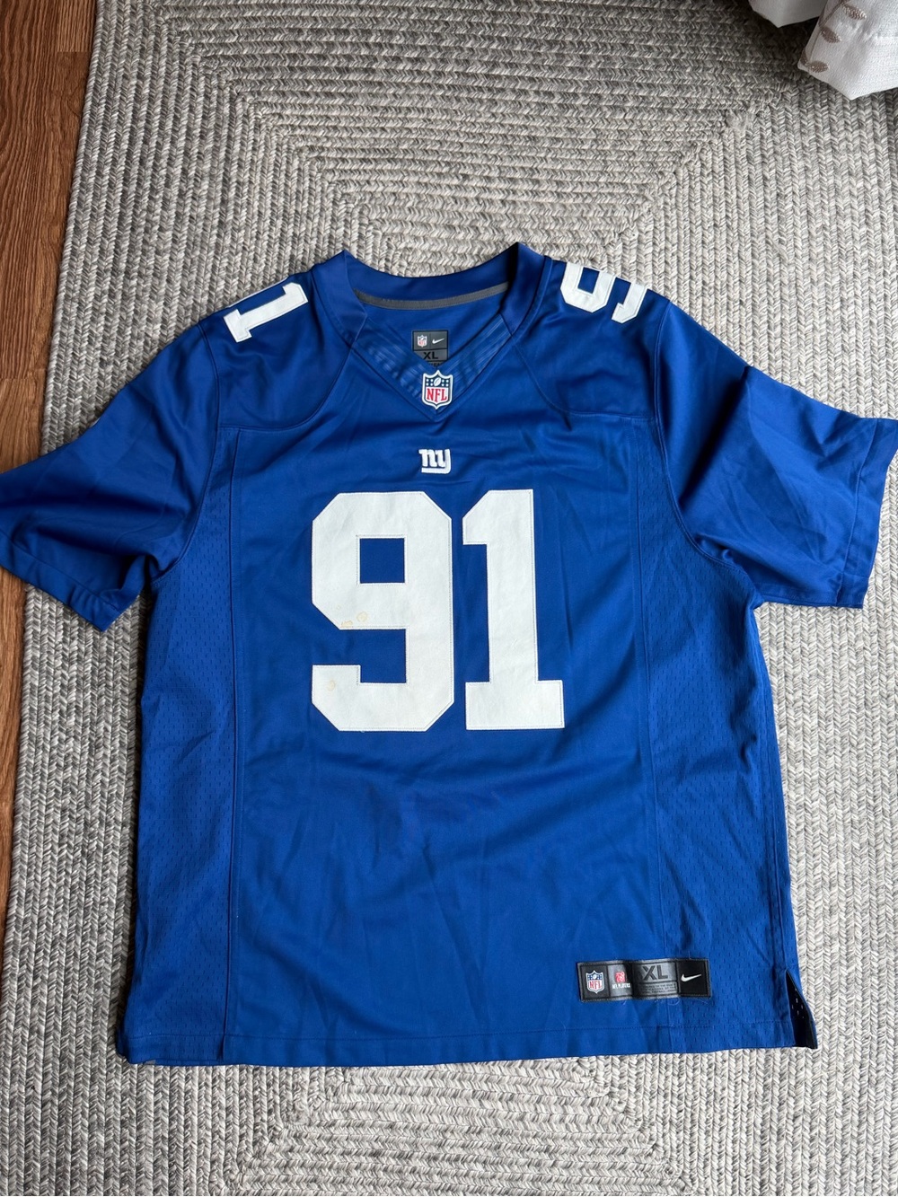 NFL New York Giants Blue #91 Men’s Jersey